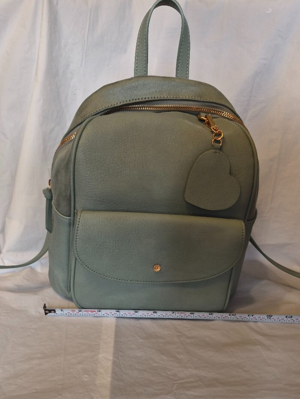 Lauren Conrad LC Faux Leather Mint Green Mini Backpack Purse - Picture 11 of 14